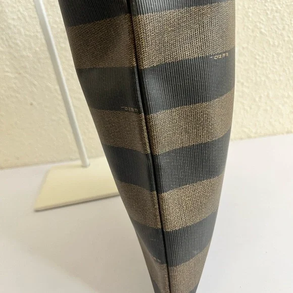 FENDI pequin stripe vintage clutch purse - Picture 8 of 9